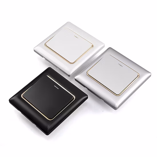 K3.2 Factory Price UK PC Double Touch Home 16A 250V Smart Electrical Wall Switch Light Switch Sockets