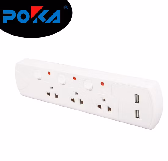 Thailand USB Extension Socket with Individual Switch and Overload Protection