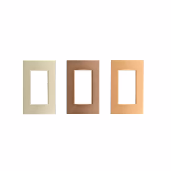 Bolivia Italy Design South America White Black Silver Colored Panel Wall Switch and Socket