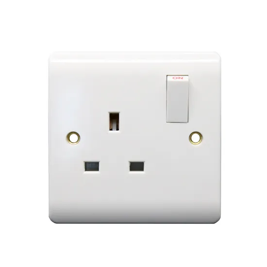 13A Button Switched Socket Screw Wall Socket UK Standard