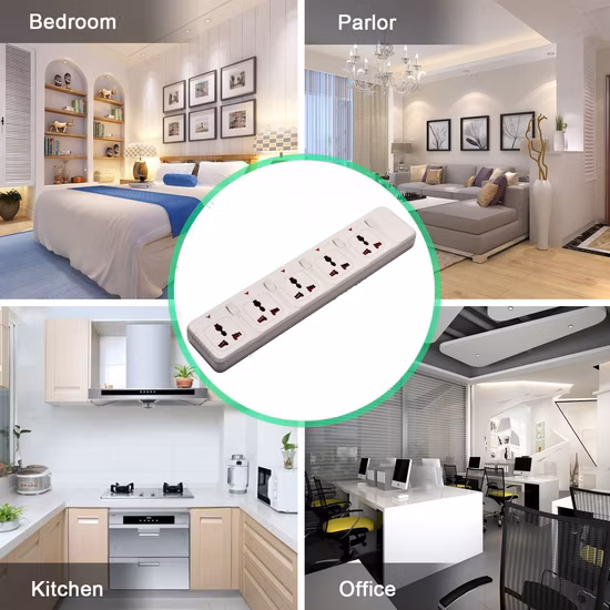 5 Pin 10A 250V Universal Wall Socket