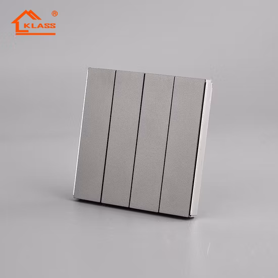 Single Phase 13A Power Grey Color UK Wall Switch Socket